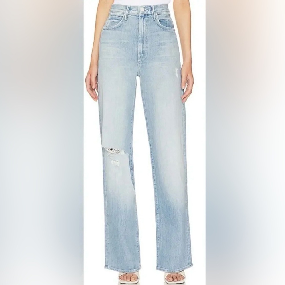 MOTHER Light Blue Straight Leg Jeans